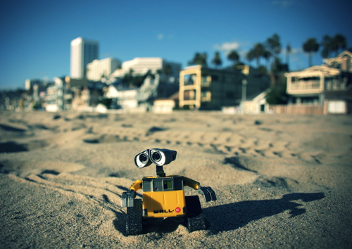 Wall-E on the Beach 1
