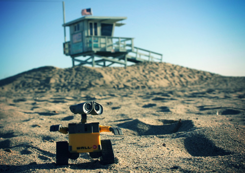 Wall-E on the Beach 1