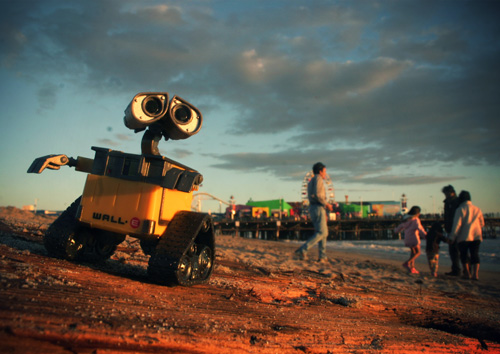 Wall-E on the Beach 1