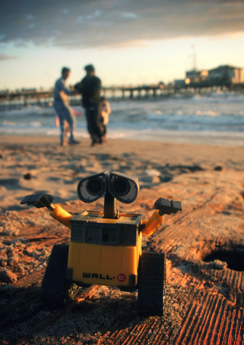 Wall-E on the Beach 1